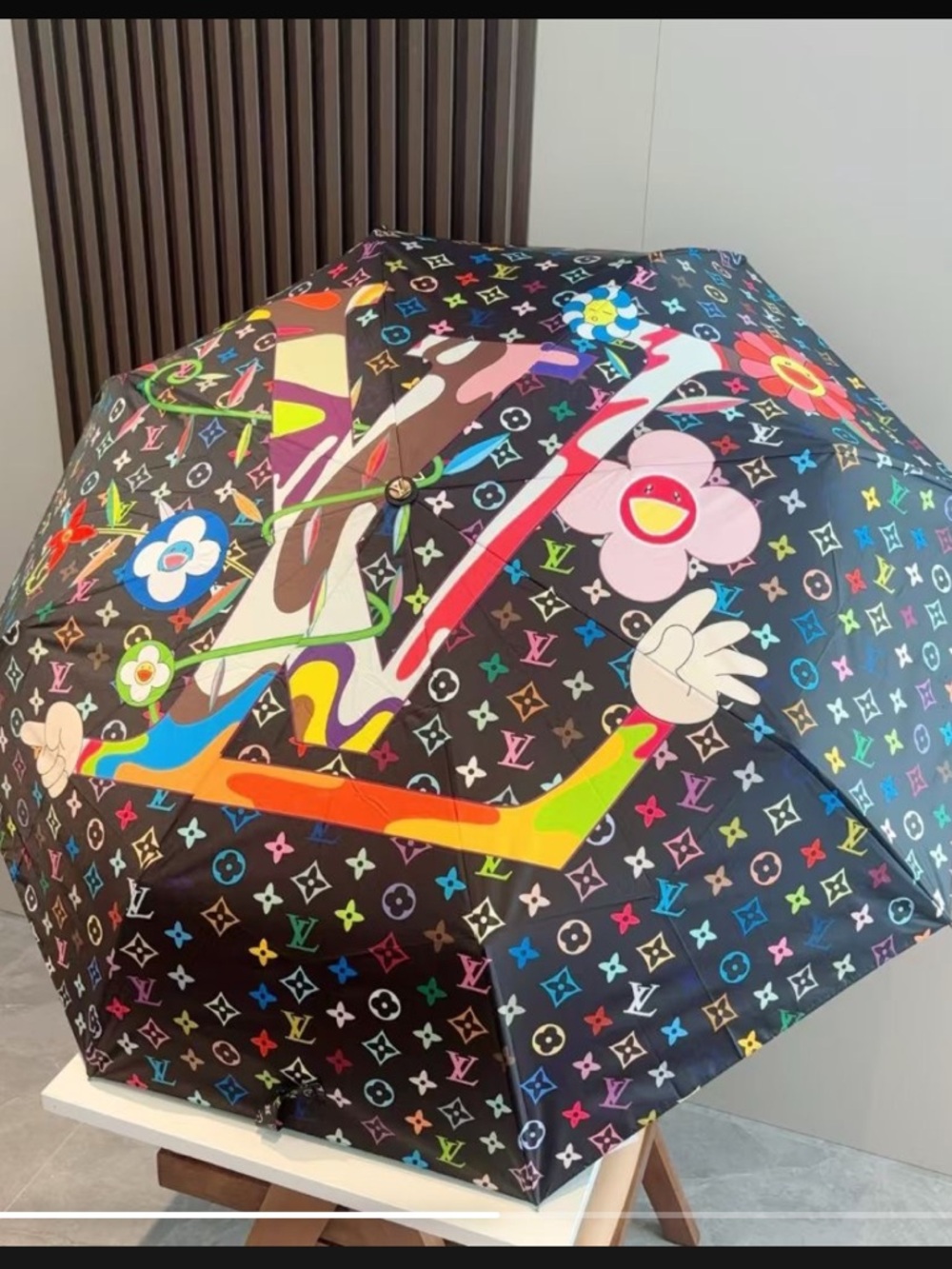(COMING SOON) LV Multicolor Monogram Graphic Umbrella
